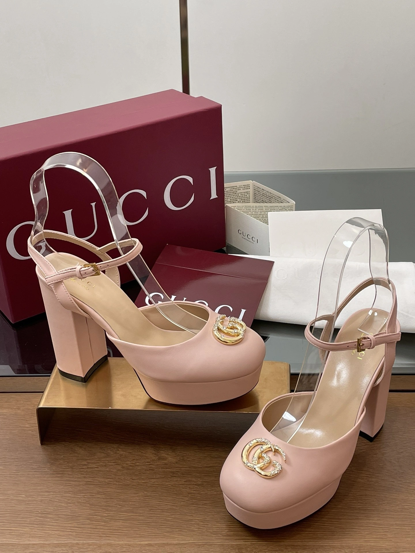 COCO-- 6u33i 813002 C9D00 6809 sheepskin Waterproof：3CM Heel height：11.5CM item:E-X187A0960